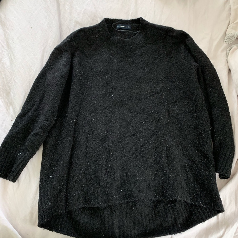 Zara black oversized sweater